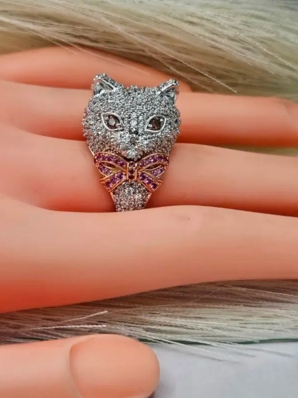 Kate Spade RARE SOLD OUT Pawlina Cocktail Ring With Dusty NWT Size 5 - Picture 1 of 9